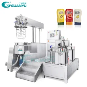 Guanyu Factory Ointment emulsifying water machine Lotion Mixing Machine Vacuum Emulsifier Mixer Machine Cosmetic Homogenizer