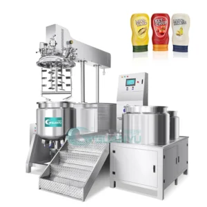 industrial emulsion mixer Toothpaste Making Production Vacuum Emulsifying High Shear Mixer Homogenizer Cosmetic Cream Paste Making Machine