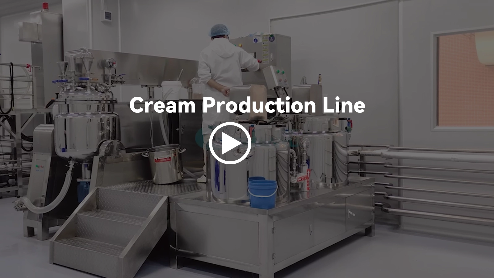 Toothpaste production plant design for mixing, transferir, and tube filling