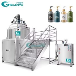 Guanyu 1000l Emulsifying Machine Mixing Tank Toothpaste Making Machine Vacuum Emulsifier Homogenizer Mixing Tank with Agitator