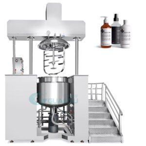 Guanyu 500L Vacuum Homogenizing Emulsifying Tank Homogenizer Mixer Cosmetic Making Machine Cosmetic Cream Mixer