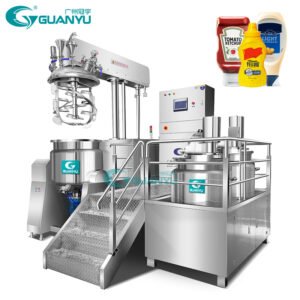 Cosmetics Making Machinery Vacuum Emulsifying Mayonnaise Body Lotion Cream Making Machines