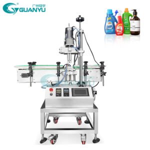 Guanyu Pneumatic Automatic Glass Bottle Cork Press Machine Jar Whisky Plastic Bottle Capping Machine Packaging Machinery