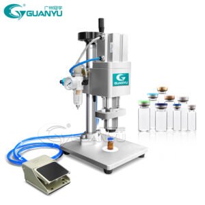 Semi Automatic Desk Type Sealer Closing Pump Capping Small Sprayer Vial Glass Bottle Crimping Machine