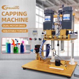 GUANYU Desktop Semi-automatic Twist off Plastic Lid Screwing Machine Pump Head Capper