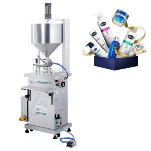 Riempitrice Marmellata Riscaldatore Miscelatore Strawberry Jam Vertical Semi Auto Tomato Sauce Ointment Filling Machine