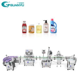 Guanyu 100-1000ml Detergent Filler Lotion Cream Filling Machine Automatic Liquid Bottle Filling Capping Labeling Machine