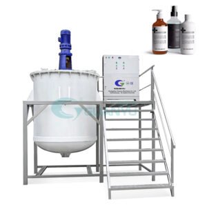 Guanyu  1000l Open Lid Liquid Mixing Tank Polypropylene Paddle Mixer Anti-corrosive Tank