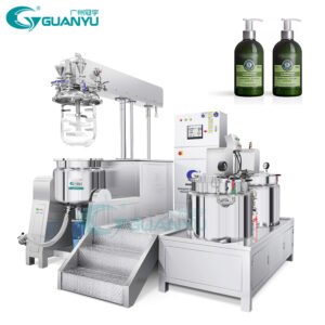 200L stainless steel Emulsifying  mixer body lotion face wash moisturizing cream vacuum emulsifier