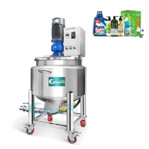 Mixing Tank Stainless Steel Emulsify Tank Hand Sanitizer Making Machine Double Jacketed Detergent Production Line