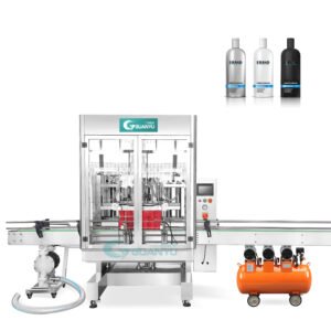 Guanyu Automatic 6 Nozzles Anti-foam Anti-drip Automatic Cosmetic chemical liquid Filling Equipment Hand Wash Filling Capping