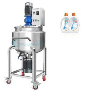 50L 100L Stainless Steel Jacketed Heat Electric Chemical Agitator Mixer Machine With Liquid Mixing Tank Stirrer Homogenizer