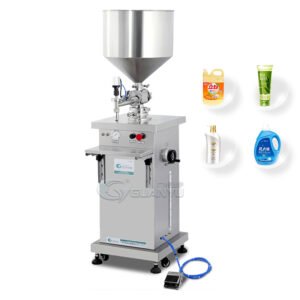 GUANYU 100-1000ml Factory Price Cosmetic Piston Filling Machine Semi-automatic Cream Shampoo Filler
