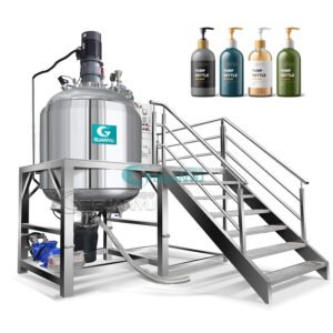 GY Stainless steel mirror polish shampoo mixing tank cosmetic cream production lotion homogenizer emulsifier machine