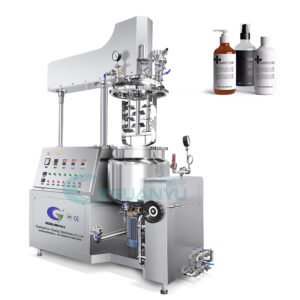 50L Hydraulic lifting Vacuum Homogenizing Emulsifier Machine  Cosmetic Body Lotion Shampoo Cream Paste Blending Equipment