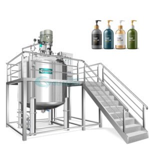 5000L Vacuum Stirring Pot Shampoo Detergent Soap Making Machine Mixing Tank Sanitary Sealed Reactor  Stainless steel mixer
