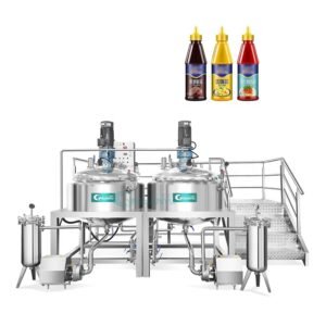 500L Homogeneous Sealed Mixing Pot External Circulation Ketchup Mayonnaise Stirring Tank Oyster Sauce Wasabi Garlic Chili Sauce