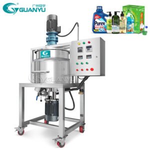 Stainless Steel Small 50l Shower Gel Mixing Liquid Soap Reactor Mixer Tank Hand Wash Detergent Shampoo Making Machines