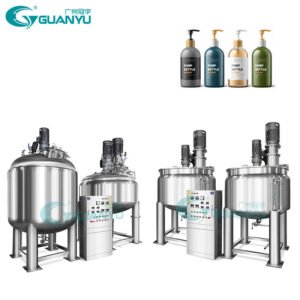 Chemical Detergent Making Tank Cosmetic Production Line 500L Mixer Liquid Soap Mixing Equipment Gel Mixing Machine