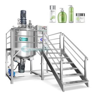 1000L Vacuum Sealed Mixing Pot Cosmetic Cream Homogenizer Oinement Stirring Tank Paste Lotion Blender Sunscreen Agitator Mixer