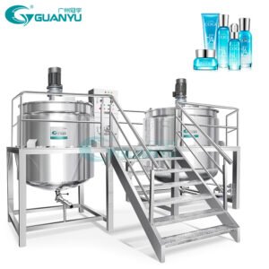 Guanyu Industrial Hair Gel Production Liquid Mixer Body Cream Making Machine Mixing Tank With Agitator