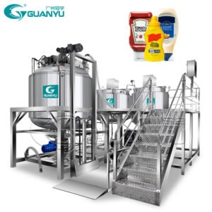 Guanyu Vacuum Emulsifier Mixing Machine Homogenizer Ketchup Mayonnaise Mustard Production Line Mixer Making Ketchup Machine