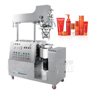 50l Cosmetic Cream Vacuum Emulsifying Homogenizer Mixer Emulsion Body Lotion Skin Whitening Cream Making Machine