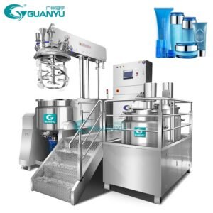facial cream mixer Viscous Liquid Cream Emulsion Making Machine Vacuum Lifting Emulsifier Homogenizer