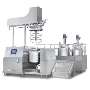 Cosmetic Manufacturing Facial Cleanser Body Cream Hand Lotion Skin Wash Mixing Vacuum Emulsifying Making Machine