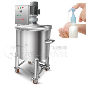 300L Stainless Steel Cosmetic Shampoo Mixing Machine Hand Gel Dispersing Mixer Tank