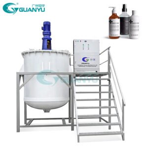 1000L Toilet Cleaner Anti-corrosion Pp Material Mixing Tank PVC Plastic Mixer Mixing Tank With Agitator For Bleach