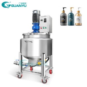 Stainless Steel 316L Heating Mixing Tank Hair Gel Shampoo Wax Liquid Dishwashing Blender Making Mixer Mixing Machine
