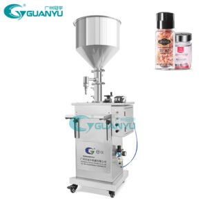 Guanyu Semi Automatic Small Piston Beverage Honey Shampoo Nail Cosmetic Plastic Paint Bottle Liquid Paste Packing And Filler