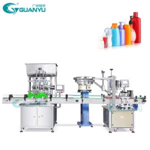 Customized Full Automatic Cosmetic Dishwashing Liquid Detergent Filling and Capping Machine