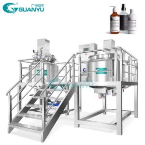 100L Vacuum Emulsifying Machine Mixer Homogenized Emulsifier Hydraulic Ointment Cream Making Machine Cosmetics Mixing Equipment