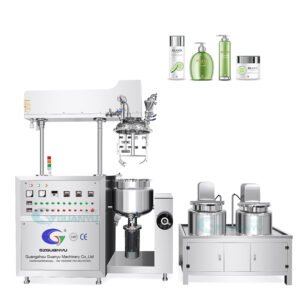 50Liter 50l Hydraulic Lifting Vacuum Emulsifier Homogenizer Cosmetic Cream Body Lotion Homogeneous Ointment Emulsifying Machine