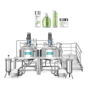 500L External Circulation Sealed Homogenous Mixing Mixer Cosmetic Cream Body Lotion Ointment Blending Stirring Tank Agitator