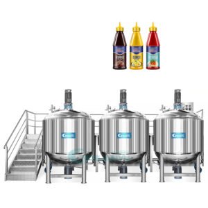 Sealed Mixing Machine Production Line Mayonnaise Ketchup Stirring Tank Chili Sauce Blender Oyster Sauce Mixing Tank