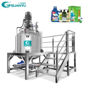 500L Vacuum Emulsifying Homogenizer Mixer Toothpaste Making Machine Liquid Soap Mixing Machine Stirring Tank with CE ISO