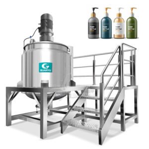 500l Open Lid Stainless Steel Liquid Mixer Shampoo Mixing Chemical Tank Shower Gel Jacket Liquid Soap Mixing Tank With Agitator