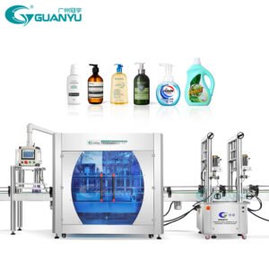Fullycosmetic automatic 12 nozzles head cream paste liquid filling capping sealing machine bottle jar filling packing machine