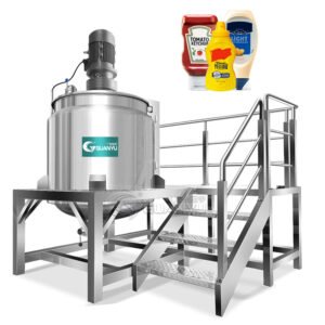High Quality Hand Wash Liquid Soap Making Machine Electric Stainless Steel Mixing Tank With Agitator For Liquid Soap