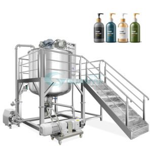 High Shear Mixer Machines Liquid Soap Production Line Detergent Mixing Homogenizer Mixer 2000 Litres Mixing Tank With Agitator