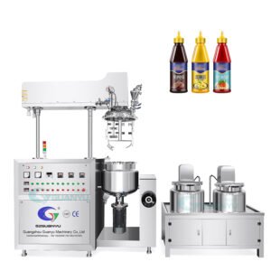 Vessel Tank Lotion Emulsifying Machine Tank Emulsifier Homogenizer Mixer Vacuum Cosmetic High For Ointment