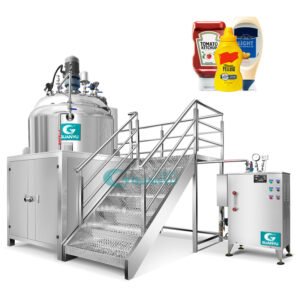 Fixed Combination Tank Emulsifying Machine Cosmetic Cream Mixer High Speed Lotion Cream Making Machine