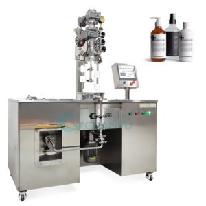 homogeneous emulsifying homogenizing emulsifier  mixing tank with agitator laboratory equipment