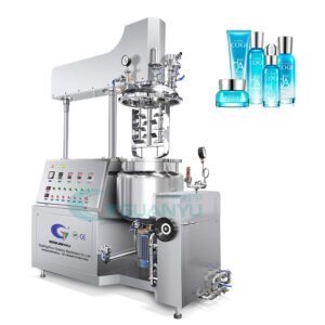 vacuum emulsifying mixer homogenizer cosmetic shampoo detergent liquid soap making machine