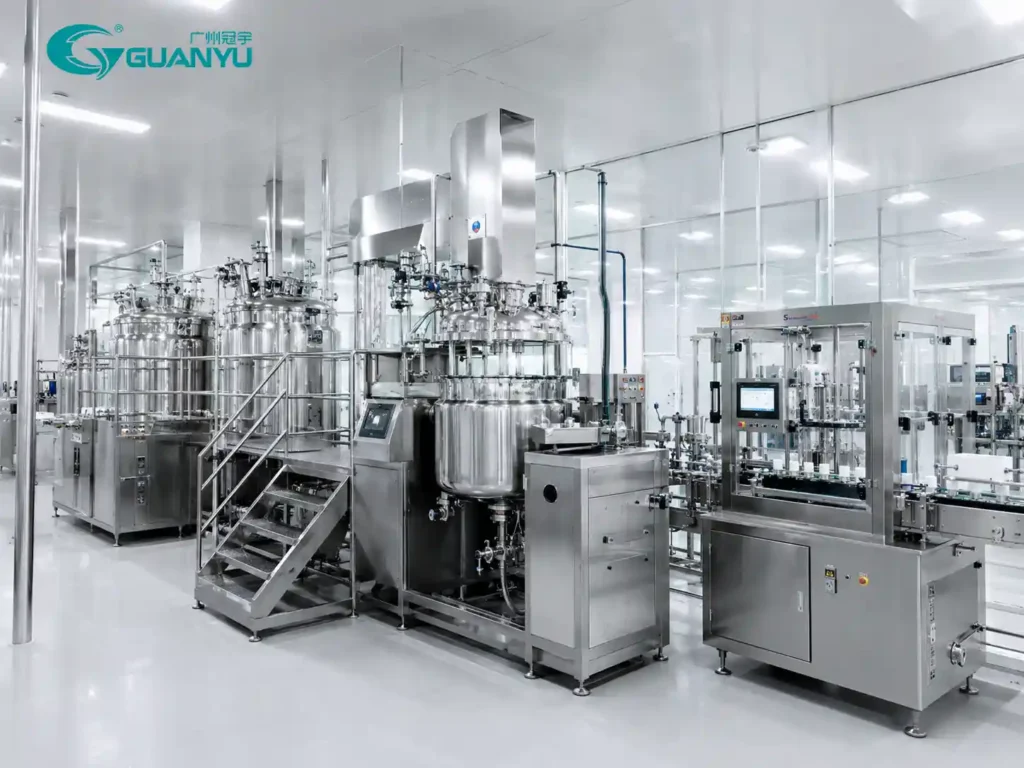 Toothpaste production plant design with integrated cosmetic processing equipment