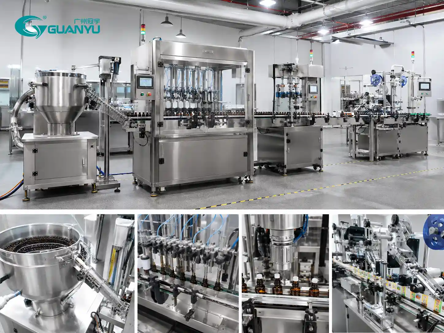 Liquid soap production line automation filling and packaging equipment